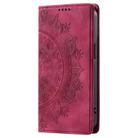 For Motorola Edge 50 Pro Totem Embossed Magnetic Leather Phone Case(Red) - 2