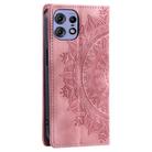 For Motorola Edge 50 Pro Totem Embossed Magnetic Leather Phone Case(Rose Gold) - 3