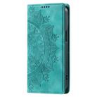 For Motorola Edge 50 Pro Totem Embossed Magnetic Leather Phone Case(Green) - 2