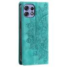 For Motorola Edge 50 Pro Totem Embossed Magnetic Leather Phone Case(Green) - 3