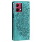 For Motorola Moto G85 Totem Embossed Magnetic Leather Phone Case(Green) - 3