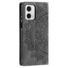 For Motorola Edge 50 Fusion Totem Embossed Magnetic Leather Phone Case(Grey) - 3