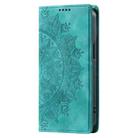 For Motorola Edge 50 Fusion Totem Embossed Magnetic Leather Phone Case(Green) - 2