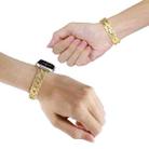 For Apple Watch Ultra 2 49mm Hearts Crossed Diamond Metal Watch Band(Gold) - 3
