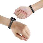 For Apple Watch Series 3 42mm Hearts Crossed Diamond Metal Watch Band(Black) - 3