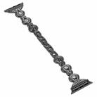 For Apple Watch SE 2022 44mm Gourd Diamond Metal Watch Band(Black) - 2