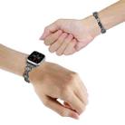 For Apple Watch SE 2022 44mm Gourd Diamond Metal Watch Band(Black) - 3