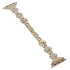 For Apple Watch Series 6 44mm Gourd Diamond Metal Watch Band(Gold) - 2