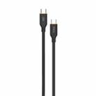 TOTU CB-6-CC 60W USB-C / Type-C to Type-C Silicone Data Cable, Length: 1m(Black) - 1