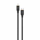 TOTU CB-6-PD 27W USB-C / Type-C to 8 Pin Silicone Data Cable, Length: 1m(Black) - 1