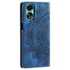 For OPPO A78 4G Totem Embossed Magnetic Leather Phone Case(Blue) - 3