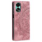 For OPPO A78 4G Totem Embossed Magnetic Leather Phone Case(Rose Gold) - 3