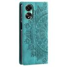 For OPPO A78 4G Totem Embossed Magnetic Leather Phone Case(Green) - 3