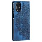 For OPPO A78 5G / A58 5G Totem Embossed Magnetic Leather Phone Case(Blue) - 3