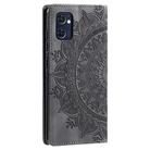 For OPPO Reno7 5G Totem Embossed Magnetic Leather Phone Case(Grey) - 3