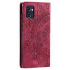 For OPPO Reno7 5G Totem Embossed Magnetic Leather Phone Case(Red) - 3