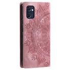 For OPPO Reno7 5G Totem Embossed Magnetic Leather Phone Case(Rose Gold) - 3