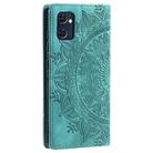For OPPO Reno7 5G Totem Embossed Magnetic Leather Phone Case(Green) - 3