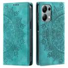For OPPO Reno13 Pro Totem Embossed Magnetic Leather Phone Case(Green) - 2