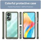 For OPPO A78 4G Colorful Series Acrylic Hybrid TPU Phone Case(Transparent Grey) - 2
