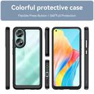 For OPPO A58 4G Colorful Series Acrylic Hybrid TPU Phone Case(Black) - 2