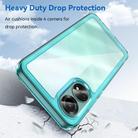 For OPPO A58 4G Colorful Series Acrylic Hybrid TPU Phone Case(Transparent Blue) - 3