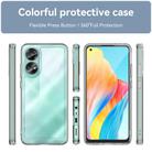 For OPPO A58 4G Colorful Series Acrylic Hybrid TPU Phone Case(Transparent) - 2