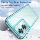 For OPPO A79 5G Colorful Series Acrylic Hybrid TPU Phone Case(Transparent Blue) - 3