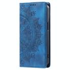 For Xiaomi 14 Pro Totem Embossed Magnetic Leather Phone Case(Blue) - 2