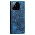 For Xiaomi 14 Pro Totem Embossed Magnetic Leather Phone Case(Blue) - 3
