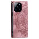 For Xiaomi 14 Pro Totem Embossed Magnetic Leather Phone Case(Rose Gold) - 3