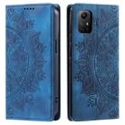 For Xiaomi Redmi Note 12S 4G Global Totem Embossed Magnetic Leather Phone Case(Blue) - 1