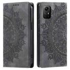 For Xiaomi Redmi Note 12S 4G Global Totem Embossed Magnetic Leather Phone Case(Grey) - 1