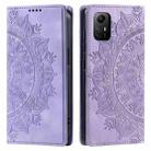 For Xiaomi Redmi Note 12S 4G Global Totem Embossed Magnetic Leather Phone Case(Purple) - 1