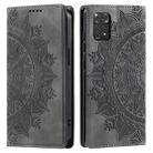 For Xiaomi Redmi Note 11 Global / 11S 4G Totem Embossed Magnetic Leather Phone Case(Grey) - 1