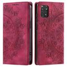 For Xiaomi Redmi Note 11 Global / 11S 4G Totem Embossed Magnetic Leather Phone Case(Red) - 1