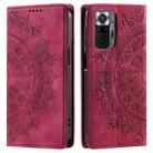 For Xiaomi Redmi Note 10 Pro 4G Global Totem Embossed Magnetic Leather Phone Case(Red) - 1