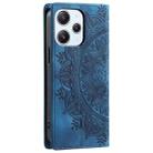 For Xiaomi Redmi 13 4G Totem Embossed Magnetic Leather Phone Case(Blue) - 3