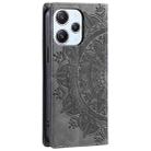 For Xiaomi Redmi 13 4G Totem Embossed Magnetic Leather Phone Case(Grey) - 3