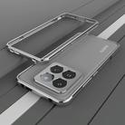 For Xiaomi 14 Pro Aurora Series Lens Protector + Metal Frame Phone Case(Silver Grey) - 1
