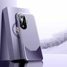 For Huawei nova 12 Lite Electroplated Imitation Ultimate Design PC + Leather Phone Case(Purple) - 1