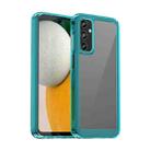 For Samsung Galaxy A05s Colorful Series Acrylic Hybrid TPU Phone Case(Transparent Blue) - 1