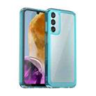 For Samsung Galaxy M15 Colorful Series Acrylic Hybrid TPU Phone Case(Transparent Blue) - 1