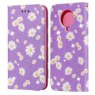 For Xiaomi Redmi K30 Pro Glittering Daisy Magnetic Horizontal Flip Leather Case with Holder & Card Slots & Photo Frame(Purple) - 1