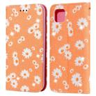 For Huawei Y5P (2020) Glittering Daisy Magnetic Horizontal Flip Leather Case with Holder & Card Slots & Photo Frame(Orange) - 1