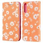 For Huawei Y8P (2020) Glittering Daisy Magnetic Horizontal Flip Leather Case with Holder & Card Slots & Photo Frame(Orange) - 1