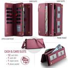 CaseMe ME10 Universal Wallet Phone Case with Lanyard(Wine Red) - 2