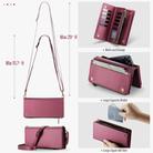 CaseMe ME10 Universal Wallet Phone Case with Lanyard(Wine Red) - 3