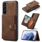 For Samsung Galaxy S24 5G JEEHOOD J01 Retro Magnetic Detachable Wallet Phone Case(Brown) - 1