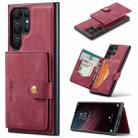 For Samsung Galaxy S24 Ultra 5G JEEHOOD J01 Retro Magnetic Detachable Wallet Phone Case(Red) - 1